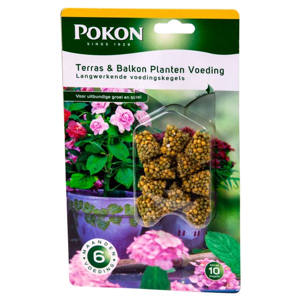 Pokon Terras & Balkonpl Voeding Langwerk. Kegels (10 stuks)