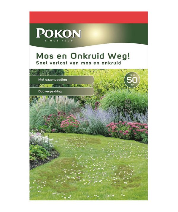 Pokon Mos & Onkruid Weg! voor 50m2